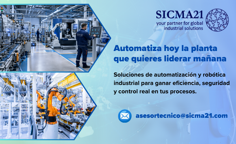 Soluciones de automatización y robótica industrial para ganar eficiencia, seguridad y control real en tus procesos