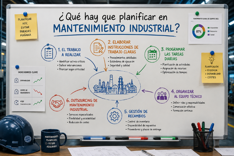 Cómo planificar el mantenimiento industrial para que funcione